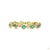 Metal 2.51 Carat Round Brilliant Cut Diamond Emerald Gold Bracelet For Sale - Image 7 of 9