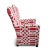 Tribal Vintage Red & White Yoruba Beaded Chair For Sale - Image 3 of 7