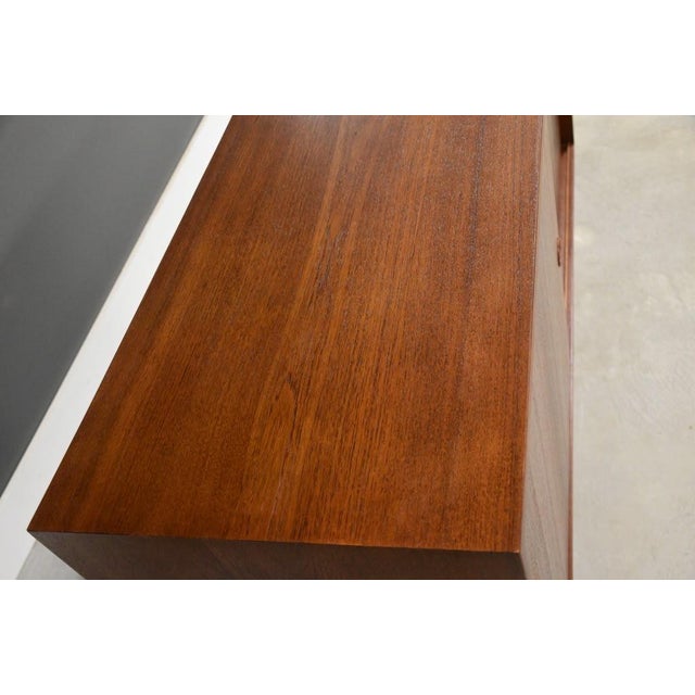Brown Refinished Borge Mogensen 53” Teak Credenza For Sale - Image 8 of 12