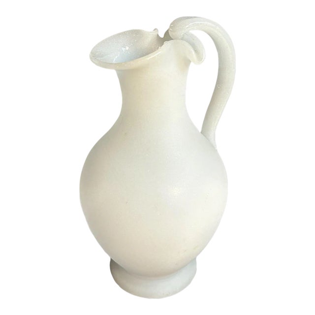 19th Century Ancient Greek Oinochoe Form Glass Wine Pitcher Made in England For Sale