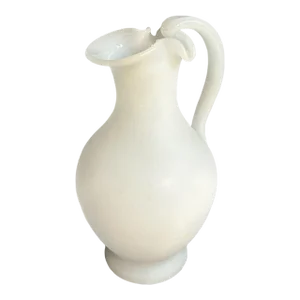 19th Century Ancient Greek Oinochoe Form Glass Wine Pitcher Made in England