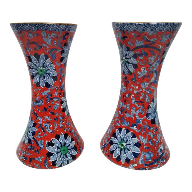 1920s Vintage Fredrick Rhead Woods and Sons Chung Vases - a Pair For Sale