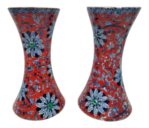1920s Vintage Fredrick Rhead Woods and Sons Chung Vases - a Pair