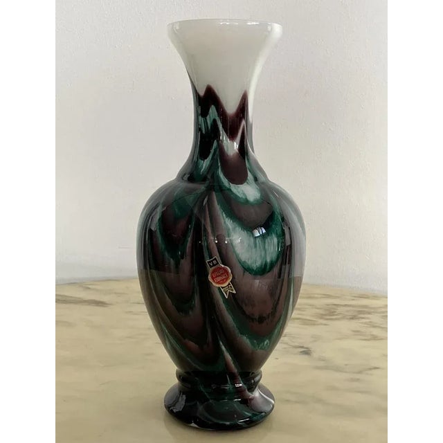 Opaline Glass Vase, Italy, 1970s For Sale - Image 9 of 10