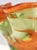 Vintage Italian Green and Orange Murano Glass Vase from Fratelli Toso, 1980s For Sale - Image 11 of 13