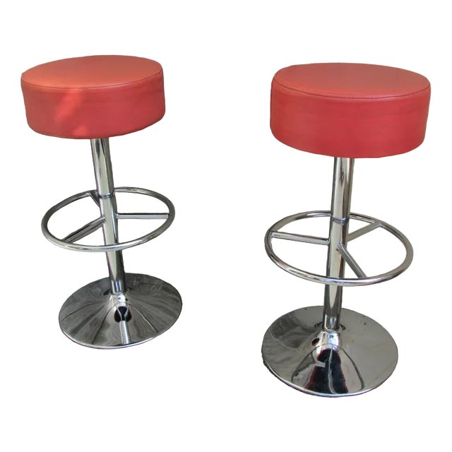 American Swivel Bar Stools, 1970s, Set of 2 For Sale