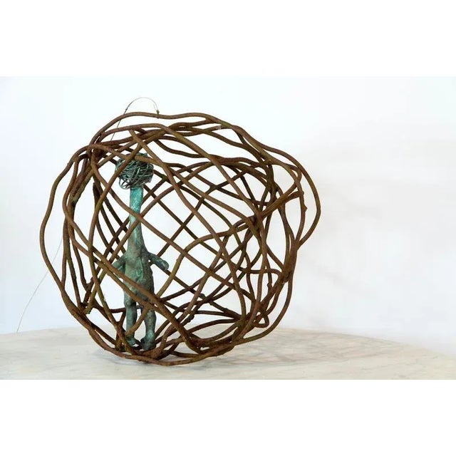 Óscar Aldonza Torres, Caged Woman 3, 2019, Bronze & Rusted Iron For Sale - Image 10 of 15