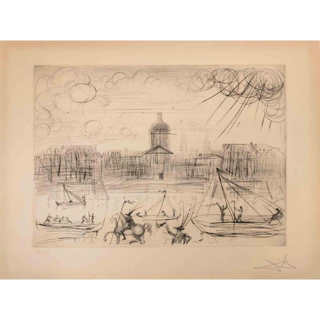 After Salvador Dalí­, 1971 the Paris Academy 184/250, 1970s, Etching For Sale - Image 6 of 6