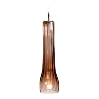 Curve Pendant Light from the Flashlight Collection in Tea For Sale