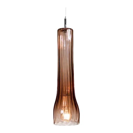 Curve Pendant Light from the Flashlight Collection in Tea For Sale