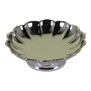 1970’s Vintage/New James Dixon & Sons Silverplate Sweet Dish Fluted on a Circular Foot
