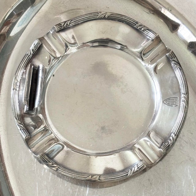 Shabby Chic 1929 Silver Ashtray Chalfonte-Haddon - Atlantic City For Sale - Image 3 of 9