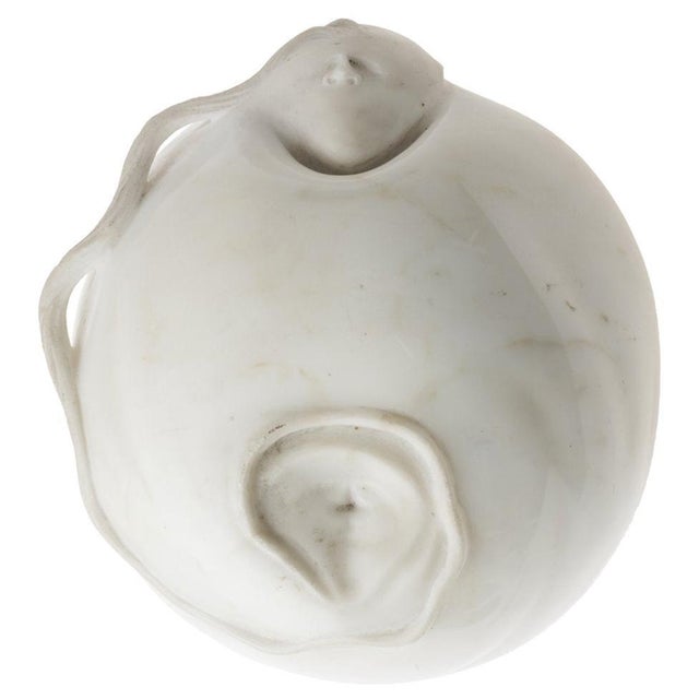 Female Portrait Sculpture in Carrara Marble, Italy, 1993 For Sale - Image 6 of 6