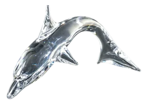 Delfino Sculpture in Blown Glass