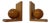 Wooden Bookends by VEB Naumburg, East Germany, 1960s, Set of 2 For Sale