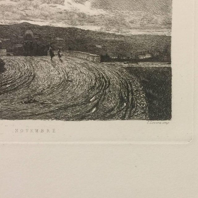 Telemaco Signorini, November, 1871, Etching For Sale - Image 5 of 6