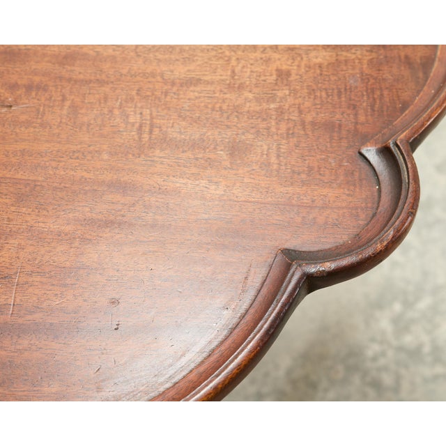 Georgian Style Carved Mahogany Pie Crust Tripod Drinks Table For Sale - Image 12 of 18