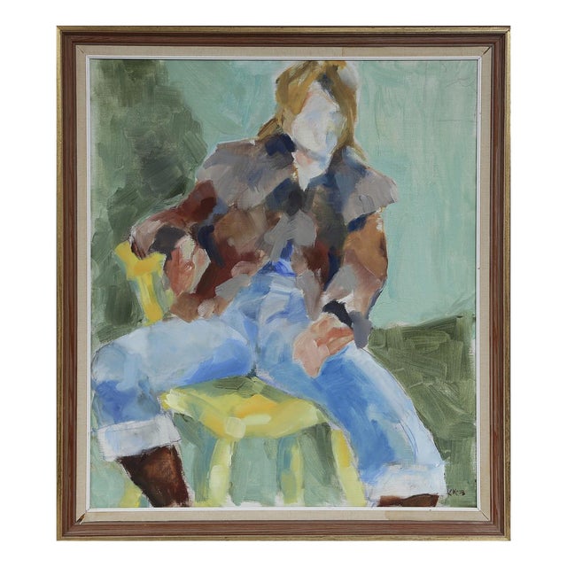 Kaisa Klingse, Sandberg, 1973, Oil on Canvas, Framed For Sale