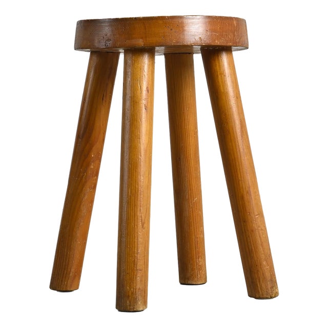 Stool by Charlotte Perriand for Les Arcs, 1960s For Sale