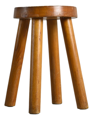 Stool by Charlotte Perriand for Les Arcs, 1960s