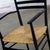 Mid-20th Century Italian MCM Ladderback Armchair Black Frame With Rush Seat Manner of Gio Ponti For Sale - Image 15 of 18