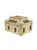 An exceptional circa 1860 Russian decorative box crafted in carved bone and richly embellished with stained green bone...