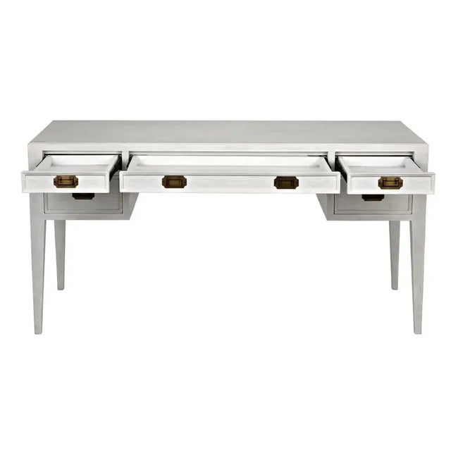 Noir NOIR Africa Desk, White Wash For Sale - Image 4 of 5