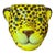 Vintage Italian Glazed Ceramic Leopard Head Cachepot by Rosenthal Netter For Sale