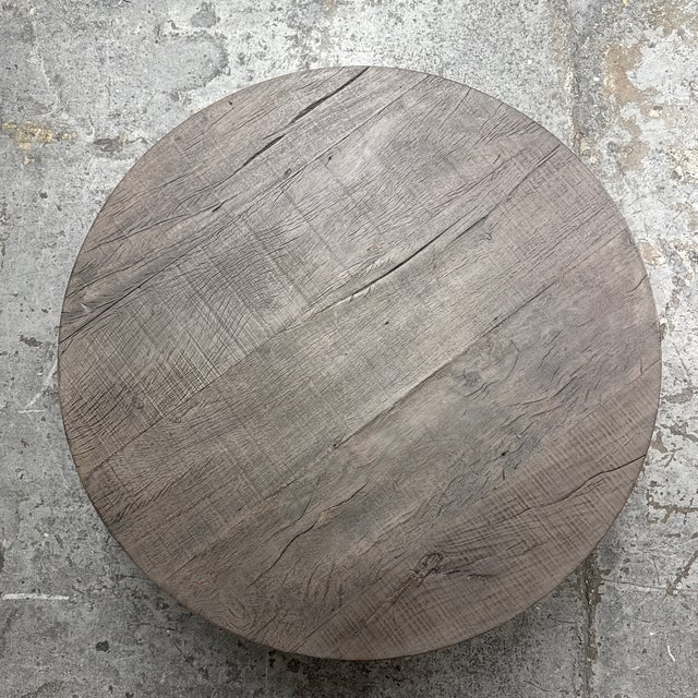 2010s Restoration Hardware Sphere Round Coffee Table For Sale - Image 5 of 12