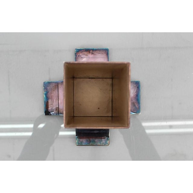 1960s Mid-Century L. Sabattini Mod. Stele Silver-Plated Steel Vase 1963 Italy attributed to Lino Sabattini For Sale - Image 5 of 13