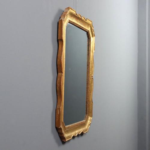 Gold Gilt Framed Cabaret Mirror For Sale - Image 8 of 10