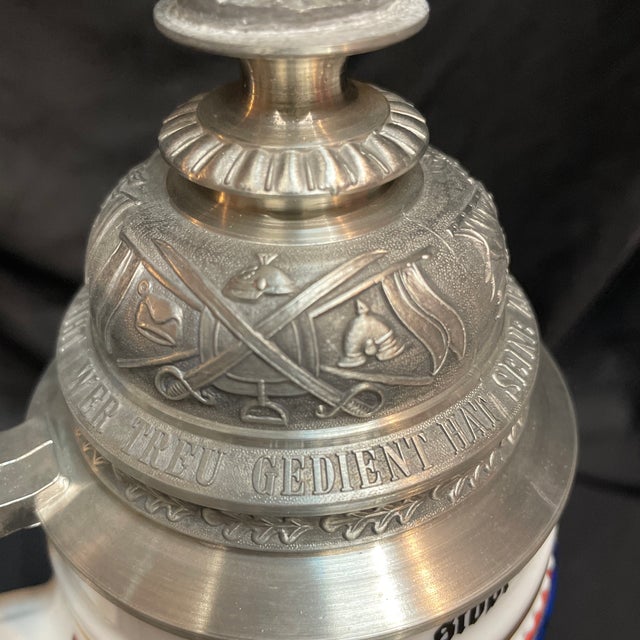 Vintage Naval Commemorative German Beer Stein For Sale - Image 10 of 10