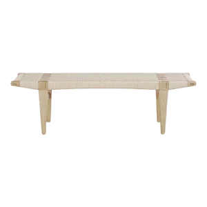 The Good Mod Woven Dining Bench