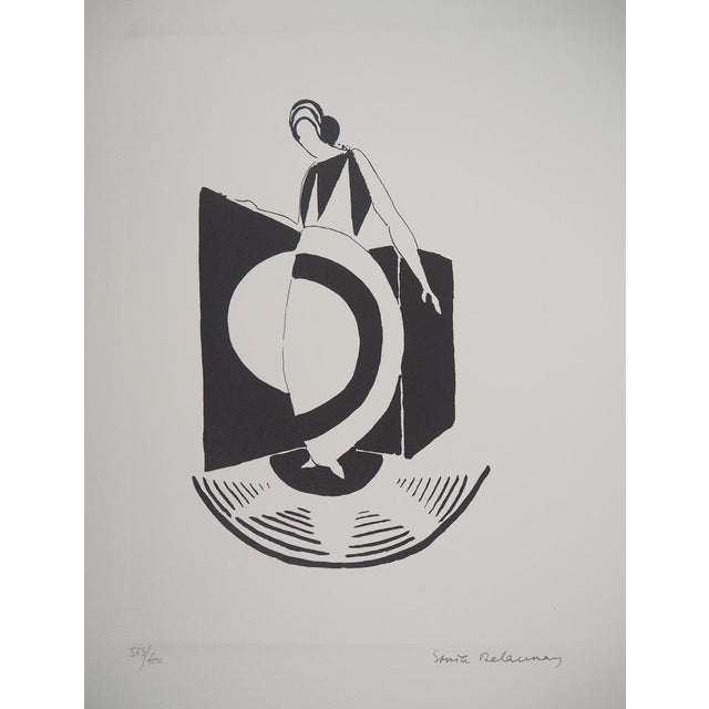 After Sonia Delaunay, Abstract Composition, 1994, Lithograph, Set of 4 For Sale - Image 14 of 18