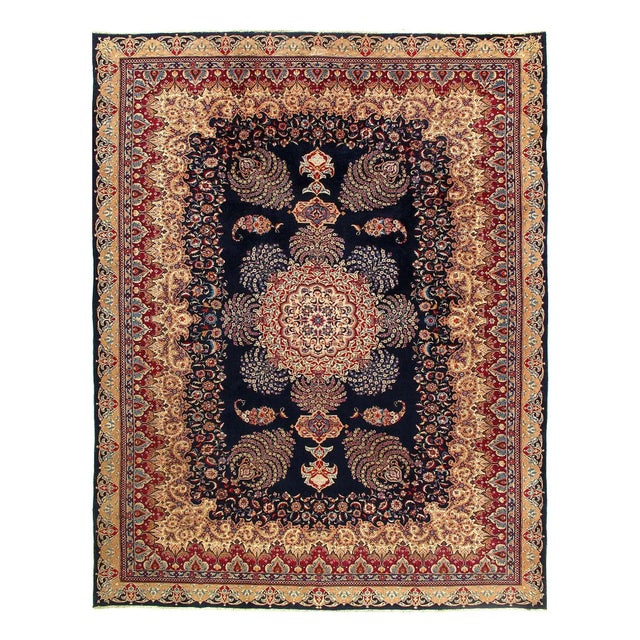 Early 21st Century Fine Hand Knotted Vintage Kashmar Rug For Sale - Image 4 of 5