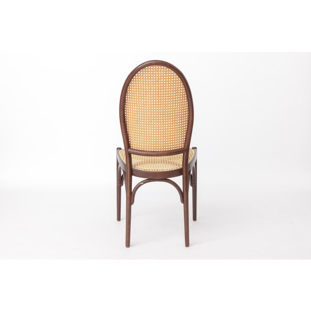 Vintage Bentwood Dining Chairs with Viennese Cane from Thonet, 1960s, Set of 2 For Sale - Image 6 of 12
