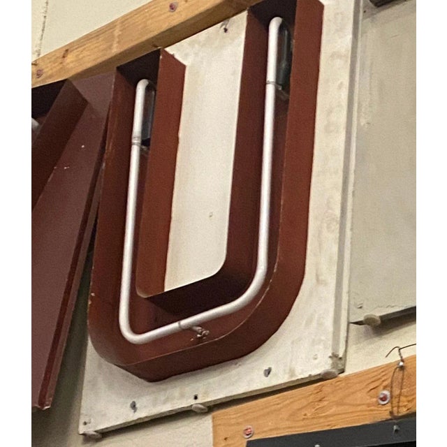 Own a piece of Los Angeles history. This large neon marquee letter "U" comes from the interior of the iconic Pan-Pacific...