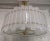 Superb chandelier / ceiling light of amazing sand blasted color; a perfect round loaded with sandblasted glass plates. Its...