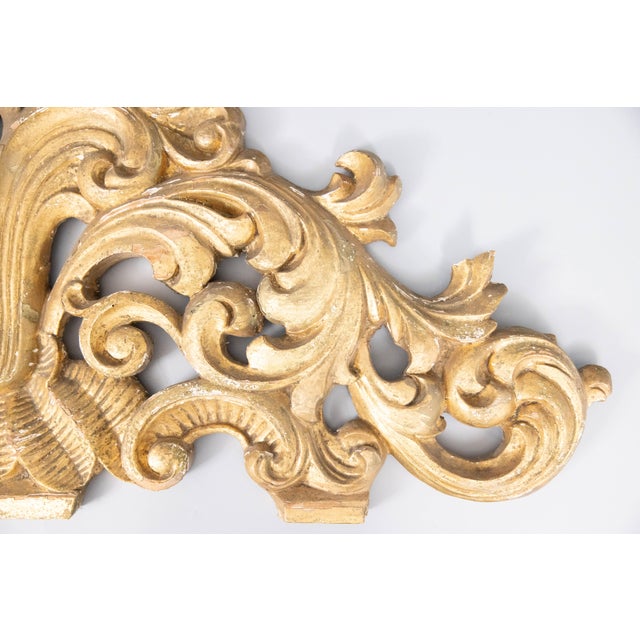 Large 18th Century Italian Carved Giltwood Pediment Architectural ...