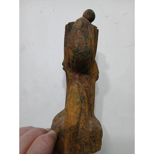 1970s Sequoia Cactus Candle Holder Clay 8 Inches Tall For Sale - Image 4 of 8