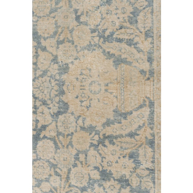 1920s 1920s Blue Subdued Tabriz Rug 6'7 X 9'7 For Sale - Image 5 of 10