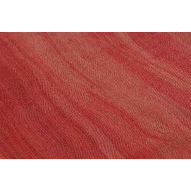 1950s Vintage Bidjar Persian Kilim, Warm Red Open Field and Gold Border - Rug & Kilim For Sale - Image 5 of 7