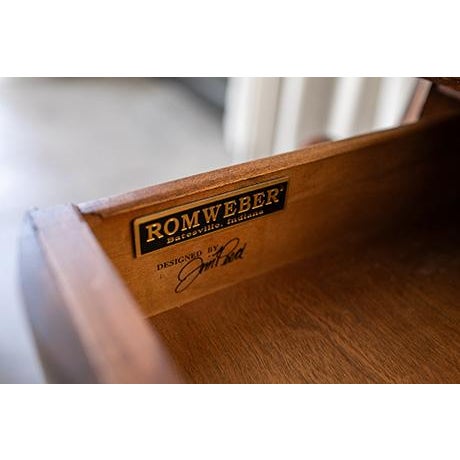 Late 20th Century Romweber Spanish Baroque Carved Writing Desk, Designed by Jim Peed For Sale - Image 10 of 17