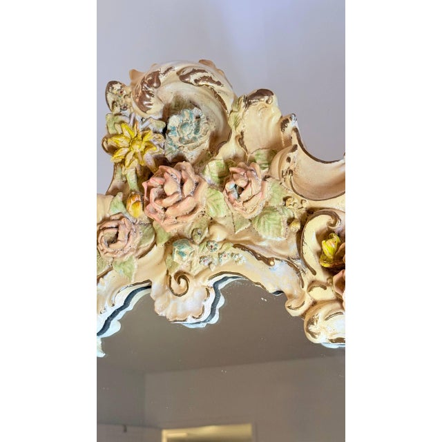 Vintage Finesse Originals Ornate Rococo Floral Wall Mirror For Sale - Image 15 of 18