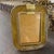 1990s Barovier Style Art Deco Amber Murano Glass and Brass Picture Frame For Sale - Image 10 of 13