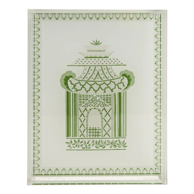 Winterthur for Port 68 Pagoda Garden Green Vanity Tray | Chairish