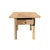2000 - 2009 Natural Wood Minimalistic Rough Grain Wood Side Table Pedestal For Sale - Image 5 of 5