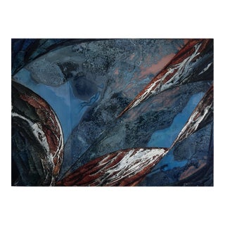 Laddie John Dill Abstract Mixed Media Painting / Wall Sculpture Signed Original 1991 For Sale