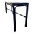 Vintage Faux Bamboo Rattan Console Table – Benjamin Moore Old Navy For Sale - Image 4 of 6