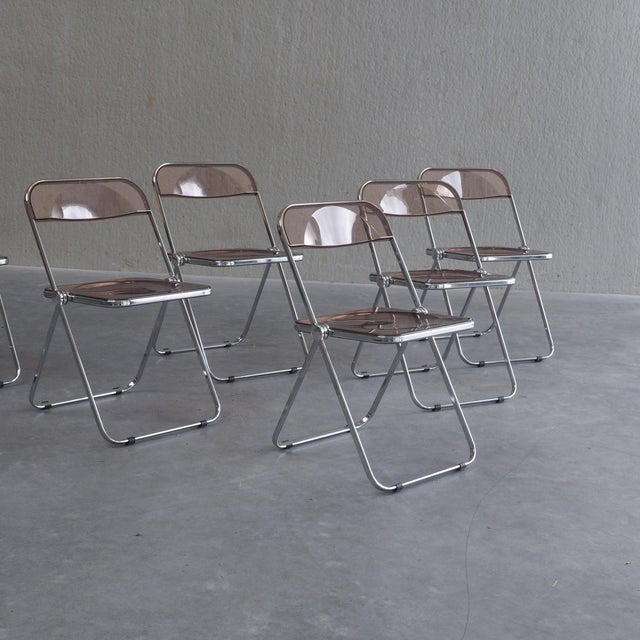 1990s Plia Folding Chairs by Giancarlo Piretti for Anonima Castelli, 1990s, Set of 6 For Sale - Image 5 of 18